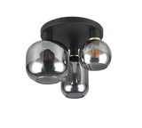 Plafón de techo Trio Diva 3 luces negro mate Ø39cm 619800332 - vista 5