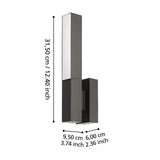 EGLO900709 Aplique exterior UGENTO LED 9W negro