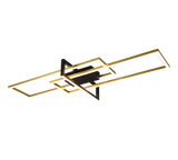 Plafón de techo Trio Salinas grande LED bronce mate 3000K regulable 100cm 6