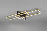 Plafón de techo Trio Salinas grande LED bronce mate 3000K regulable 100cm 6