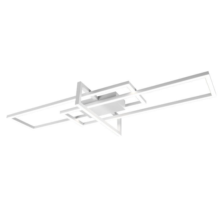 Trio Salinas LED metal ceiling light mat white 620310331