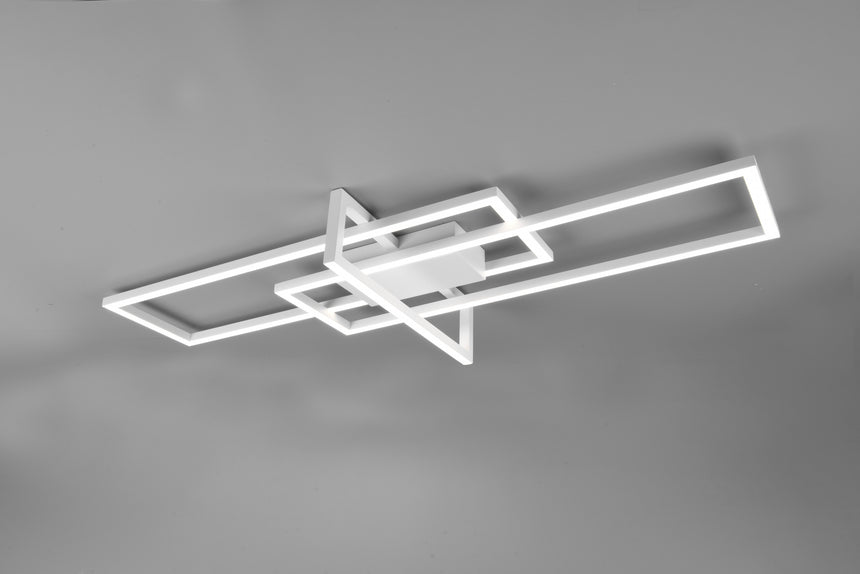 Trio Salinas LED metal ceiling light mat white 620310331