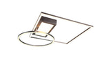Trio Downey Plafón LED de metal níquel mate 620510307