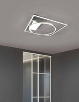 Trio Downey Plafón LED de metal níquel mate 620510307