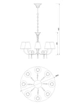 Lámpara de techo Ofertas-3 Dto 50% Mantra gris 6207