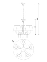 Lámpara de techo Ofertas-3 Dto 50% Mantra gris 6208