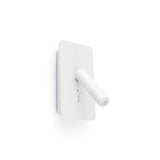 Lámpara de pared aplique Faro Suau con lector LED 3000K blanco mate — ref. 62117 (1)