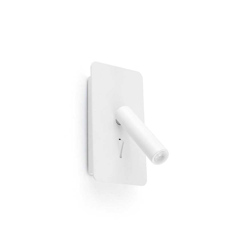 Lámpara de pared aplique Faro Suau con lector LED 3000K blanco mate — ref. 62117 (1)