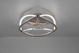 Trio Charivari Matt nickel metal LED ceiling light 621210107