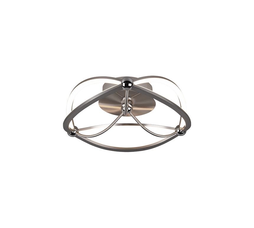 Trio Charivari Matt nickel metal LED ceiling light 621210107