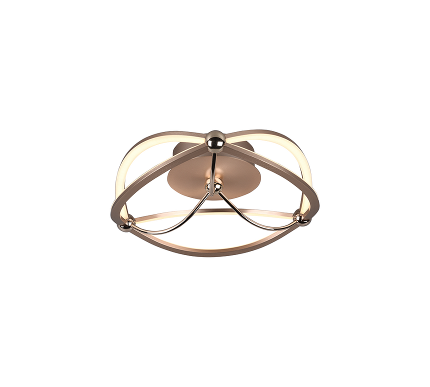 Trio Charivari Matte bronze metal LED ceiling light 621210108