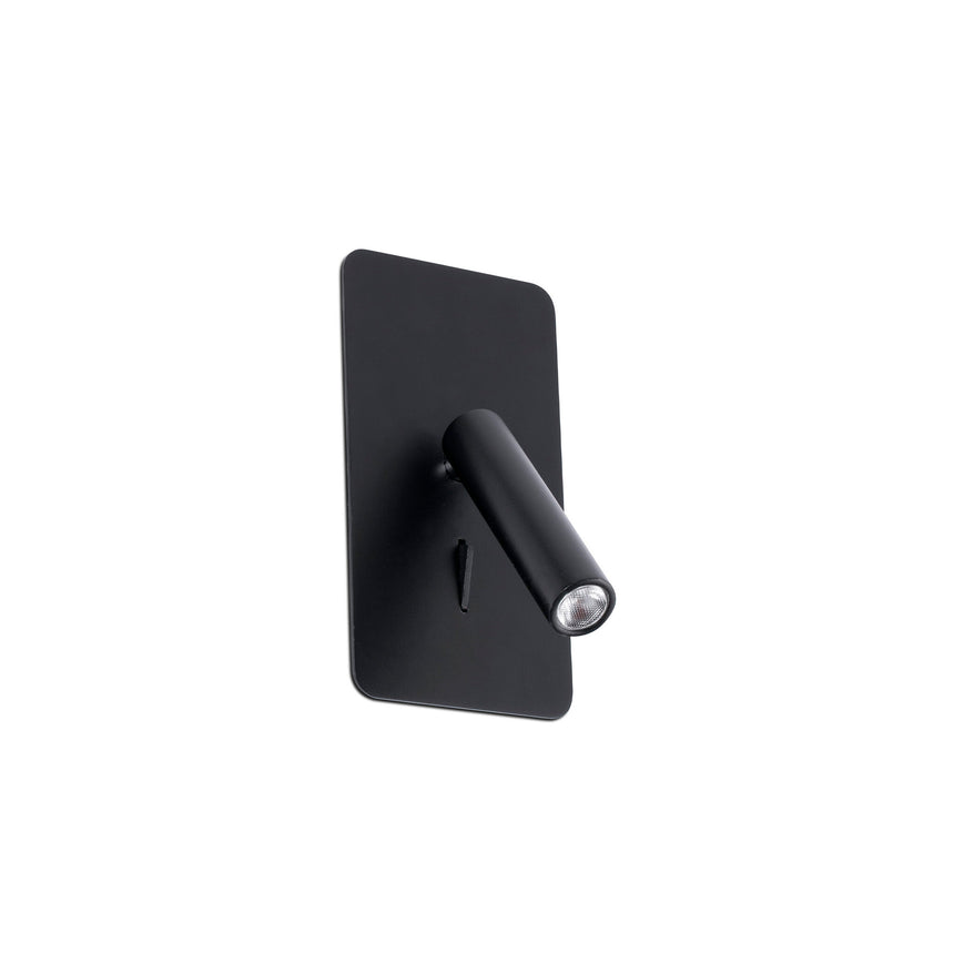 Faro SUAU Black recessed wall light 62128