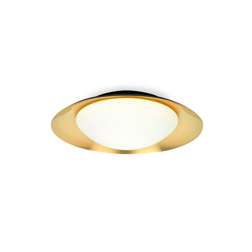 Faro SIDE 390 Lámpara plafón negro y oro 15W 62142