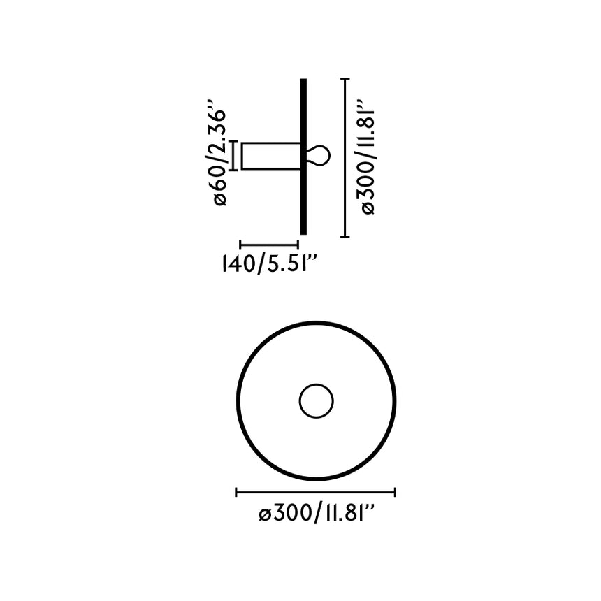 Faro CONFETTI 300 H140 lámpara aplique/plafón virutas reciclada 62174-52