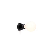 Lámpara de pared aplique Faro Kera E27 negro brillo 62301