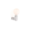 Lámpara de pared aplique Faro Sera E27 blanco brillo 62302