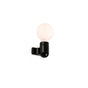 Lámpara de pared aplique Faro Sera E27 negro brillo — ref. 62303 (1)
