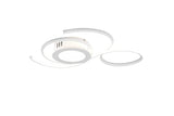 Trio Jive Plafón LED de metal estera blanca 623410231