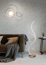 Trio Jive Plafón LED de metal estera blanca 623410231