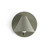 Lámpara de pared aplique Faro Noon E27 LED gris musgo 62356