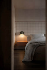 Lámpara de pared aplique Faro Noon E27 LED gris musgo 62356