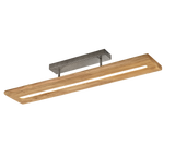 Trio Brad Wooden LED ceiling light wood color 623710130