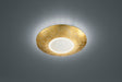 Plafón de techo Trio Chiros LED gold-colored 3000K regulable Ø32cm 624110279