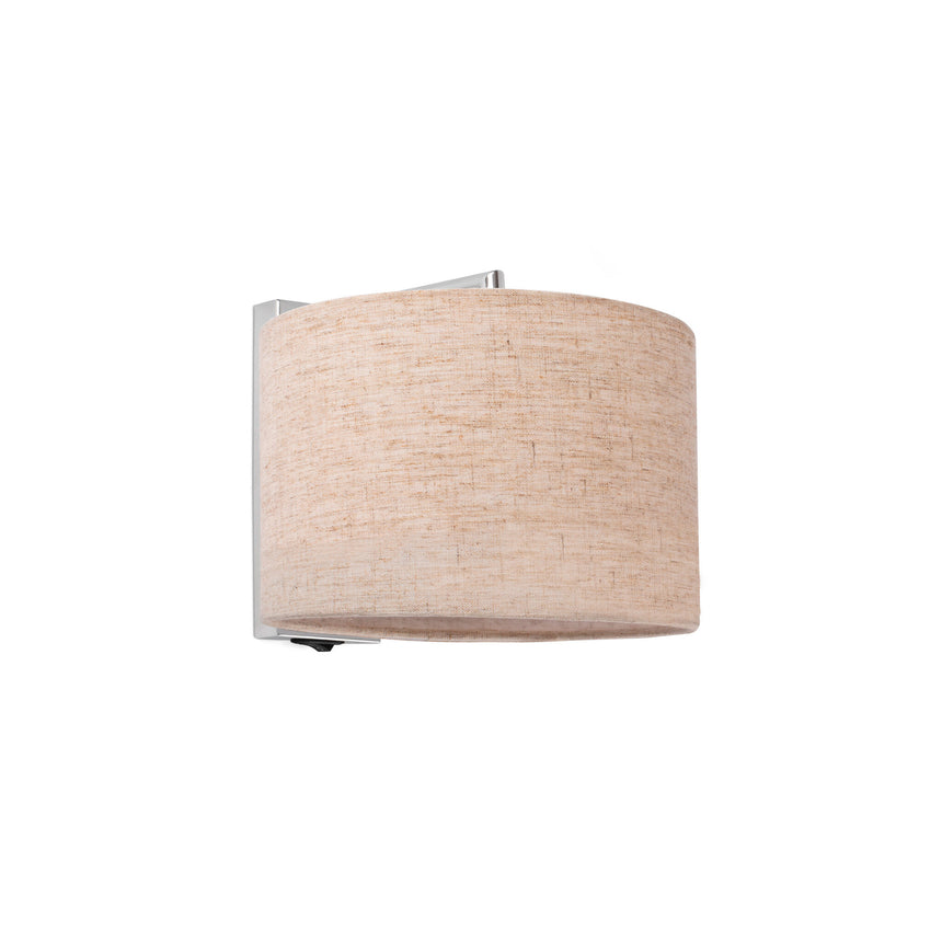 Faro SAHARA Lámpara aplique cromo/lino 62705