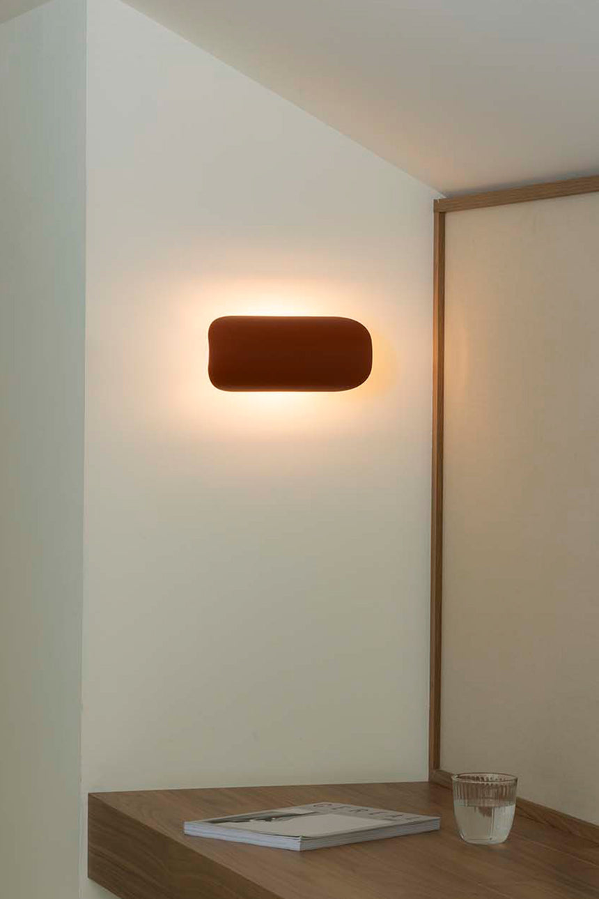 Lámpara de pared aplique Faro Novo LED terracota 2700K 62718