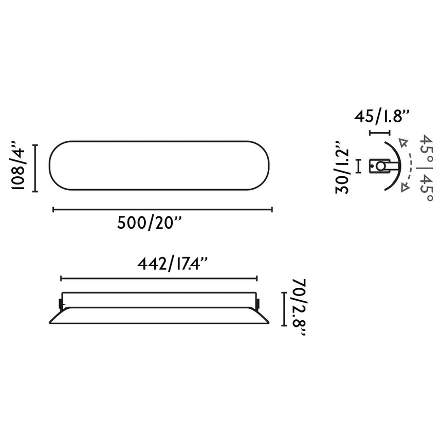 Lámpara de pared aplique Faro Novo LED negro mate 2700K 62725 - imagen 3