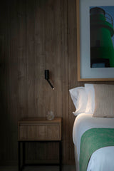 Lámpara de pared aplique Faro Dante con lector LED negro mate 2700K 62731