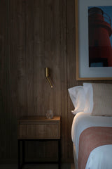 Lámpara de pared aplique Faro Dante con lector LED oro satinado 2700K 62732