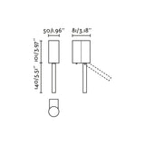 Lámpara de pared aplique Faro Dante con lector LED oro satinado 2700K 62732