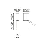 Lámpara de pared aplique Faro Dante con lector LED blanco mate 2700K 62734