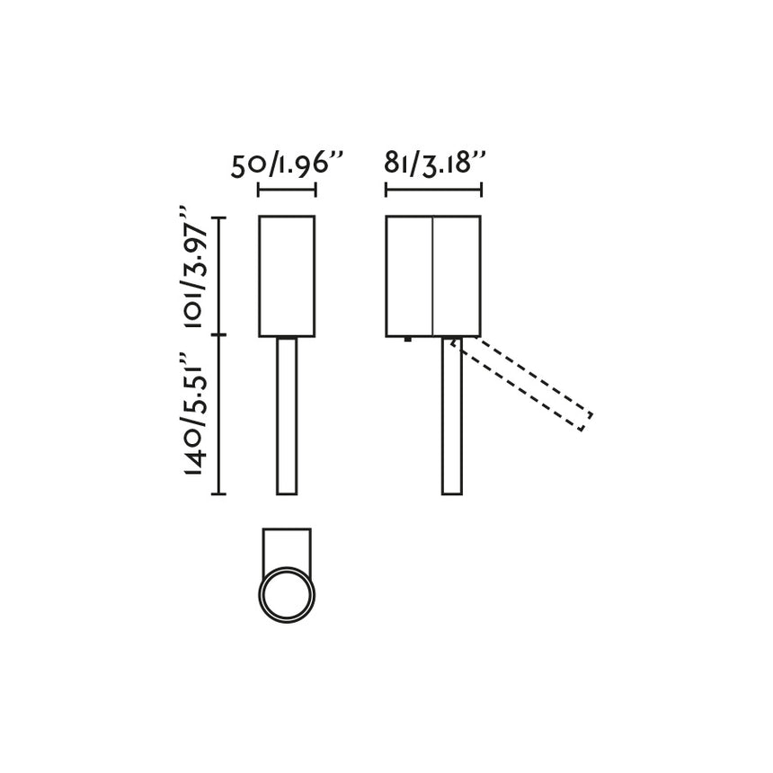 Lámpara de pared aplique Faro Dante con lector LED oro satinado 2700K 62736