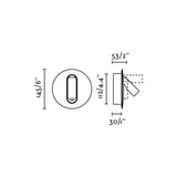 Lámpara de pared aplique Faro Timit con lector LED blanco mate 2700K 62760