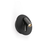 Lámpara de pared aplique Faro Timit con lector LED negro mate 2700K 62761