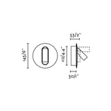 Lámpara de pared aplique Faro Timit con lector LED blanco mate 2700K 62762