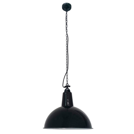 Lámpara de techo colgante Faro Lou E27 Ø52cm negro brillo — ref. 62800 (1)