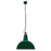 Lámpara de techo colgante Faro Lou E27 verde brillo Ø52cm 62801