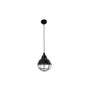 Lámpara de techo colgante Faro Claire E27 negro brillo 62802
