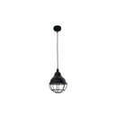 Lámpara de techo colgante Faro Claire E27 negro brillo 62802
