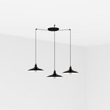 Faro LANG 3 luces Lámpara colgante negra 62804-3L