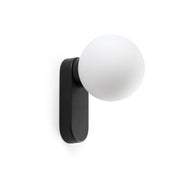 Lámpara de pared aplique Faro Mabe LED negro mate 3000K IP44 62830