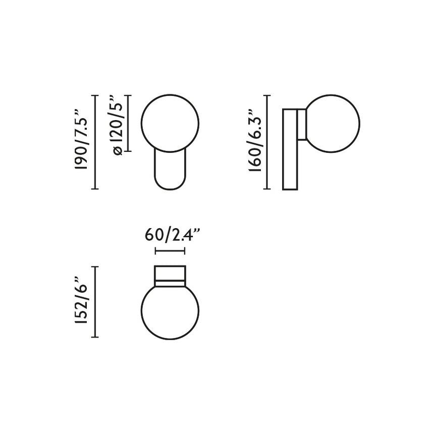 Lámpara de pared aplique Faro Mabe LED negro mate 3000K IP44 62830