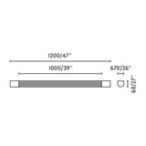 Lámpara de pared aplique Faro Kiva LED translúcido 3000K IP44 62836 - imagen 3