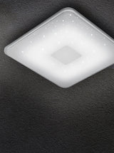 Plafón de techo Trio Samurai LED blanco CCT 42,5cm 628613001
