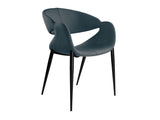 Sillón Schuller Giro negro y azul madera 56x81cm ambiente