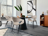 Black stone armchair 629135