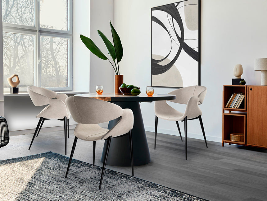 Black stone armchair 629135